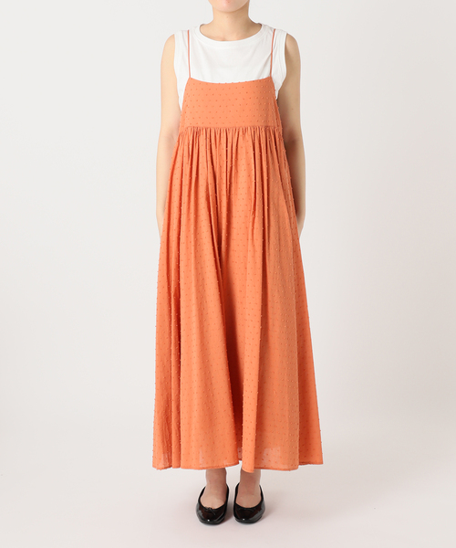 SLOBE IENA エアリーギャザーキャミワンピースセット SLOBE IENA｜《2枚セット/一部カラーWEB・店舗限定》エアリー