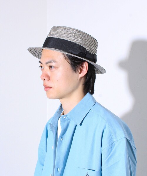 Summer Wide Boater Hat 麦わら ストローハット
