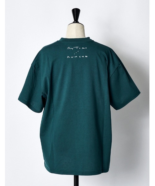 RUMCHE（ラムシェ）の「"Roy Taro" Art Print T-shirt / "Roy Taro"アートプリントTシャツ（Tシャツ/カットソー・レディース・ホワイト/ダークグリーン/ブラック・SMALL/MEDIUM）」の6枚目の写真
