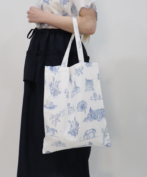 haupia（ハウピア）の「湖畔のレモンクリームパイ【トートバッグ】（トートバッグ・レディース・オフホワイト/グレー・FREE）」の2枚目の写真