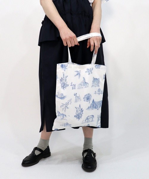 haupia（ハウピア）の「湖畔のレモンクリームパイ【トートバッグ】（トートバッグ・レディース・オフホワイト/グレー・FREE）」の7枚目の写真