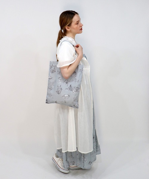 haupia（ハウピア）の「湖畔のレモンクリームパイ【トートバッグ】（トートバッグ・レディース・オフホワイト/グレー・FREE）」の6枚目の写真