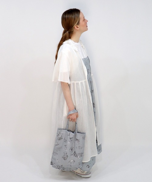 haupia（ハウピア）の「湖畔のレモンクリームパイ【トートバッグ】（トートバッグ・レディース・オフホワイト/グレー・FREE）」の4枚目の写真