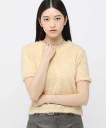 3.3Field Trip/フェザーVネック半袖