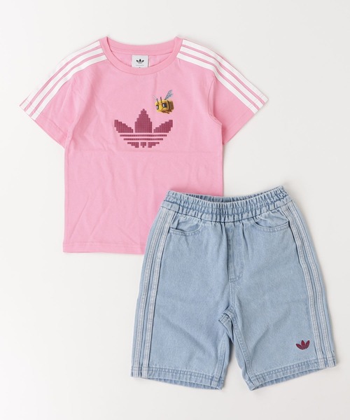 adidas Originals × Minecraft Tシャツ&ショーツセットアップ