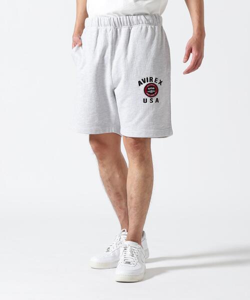 AVIREX(アヴィレックス)の「《直営店限定》VARSITY LOGO SHORTS / バーシティ ロゴ ショーツ / AVIREX / アヴィレックス(その他パンツ・メンズ・オレンジ/ブラック/グレー・2XL/M/XL/L)」の3枚目の写真