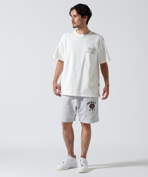 AVIREX（アヴィレックス）の「《直営店限定》VARSITY LOGO SHORTS / バーシティ ロゴ ショーツ / AVIREX / アヴィレックス（その他パンツ・メンズ・オレンジ/ブラック/グレー・2XL/M/XL/L）」の5枚目の写真
