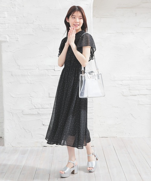 Honeys（ハニーズ）の「フリル袖ワンピース（ワンピース）」 - WEAR