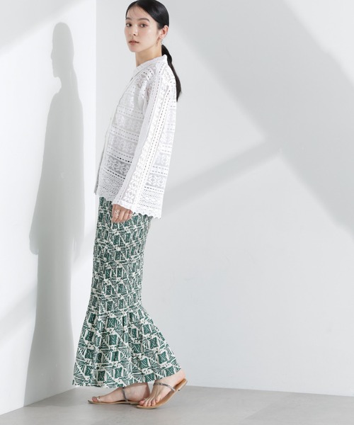 sara mallika(サラ マリカ)の「Sara mallika/COTTON BORDER LACE TOP(カーディガン/ボレロ・レディース・ホワイト・FREE)」の6枚目の写真