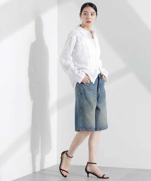 sara mallika(サラ マリカ)の「Sara mallika/COTTON BORDER LACE TOP(カーディガン/ボレロ・レディース・ホワイト・FREE)」の8枚目の写真