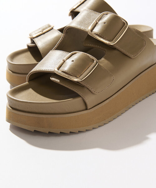 RIVE DROITE(リヴドロワ)の「【R.good(アールドットグッド)】Wバックルサンダル(サンダル・レディース・ブラック/ベージュ・SMALL/MEDIUM/LARGE)」の19枚目の写真