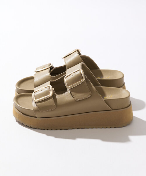 RIVE DROITE(リヴドロワ)の「【R.good(アールドットグッド)】Wバックルサンダル(サンダル・レディース・ブラック/ベージュ・SMALL/MEDIUM/LARGE)」の20枚目の写真