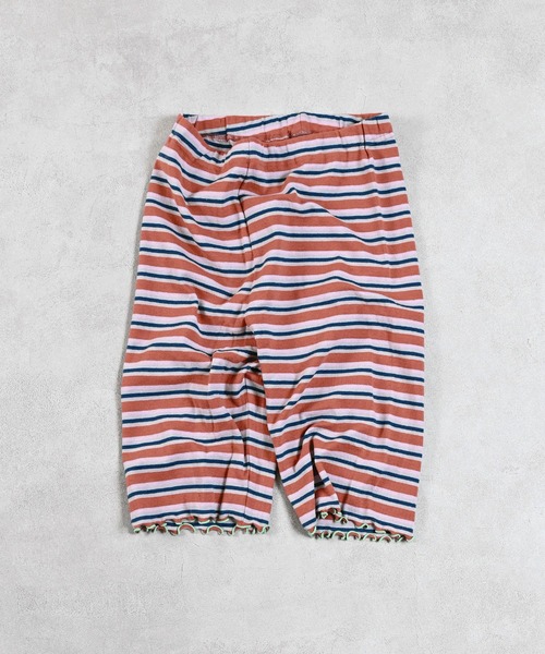 MARKEY'S(マーキーズ)の「先染めボーダーバイカーパンツ/おとな(その他パンツ・レディース・ライム/ブルー/ベージュ・160cm)」の2枚目の写真