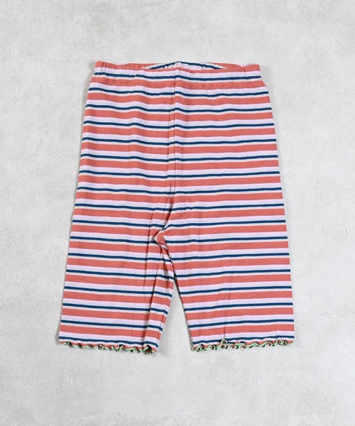 MARKEY'S(マーキーズ)の「先染めボーダーバイカーパンツ/おとな(その他パンツ・レディース・ライム/ブルー/ベージュ・160cm)」の4枚目の写真
