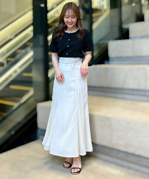 31 Sons de mode（トランテアン　ソン　ドゥ　モード）の「ビジューカーディガン（カーディガン/ボレロ・レディース・ピンク/オフホワイト/ブルー/ブラック・フリー）」の22枚目の写真