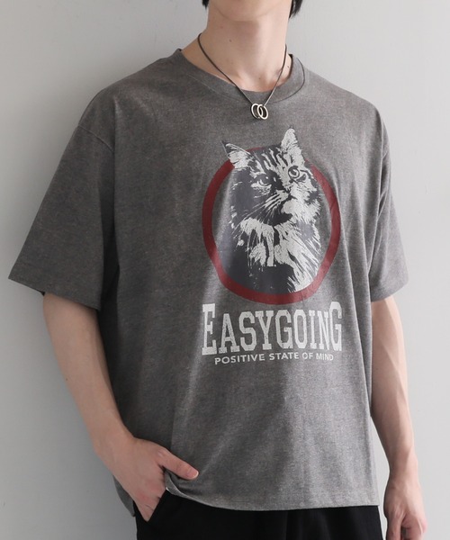 TopIsm（トップイズム）の「オーバーサイズ ビンテージ調 昇華プリント半袖Tシャツ（Tシャツ/カットソー・メンズ・D/E/C/B/A/F・L/LL/M）」の4枚目の写真