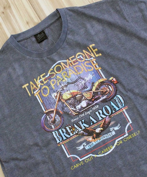 TopIsm（トップイズム）の「オーバーサイズ ビンテージ調 昇華プリント半袖Tシャツ（Tシャツ/カットソー・メンズ・D/E/C/B/A/F・L/LL/M）」の8枚目の写真