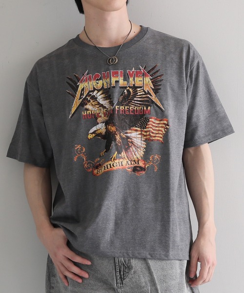 TopIsm（トップイズム）の「オーバーサイズ ビンテージ調 昇華プリント半袖Tシャツ（Tシャツ/カットソー・メンズ・D/E/C/B/A/F・L/LL/M）」の18枚目の写真