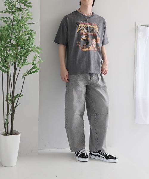 TopIsm（トップイズム）の「オーバーサイズ ビンテージ調 昇華プリント半袖Tシャツ（Tシャツ/カットソー・メンズ・D/E/C/B/A/F・L/LL/M）」の19枚目の写真