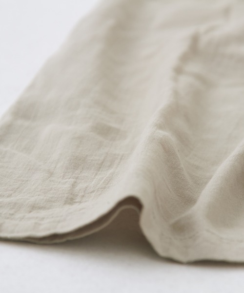 CUBE SUGAR（キューブシュガー）の「インドコットンギャザーワイドサロペット（サロペット/オーバーオール・レディース・ブラック/カーキ/ベージュ/イエロー/オレンジ・M）」の21枚目の写真