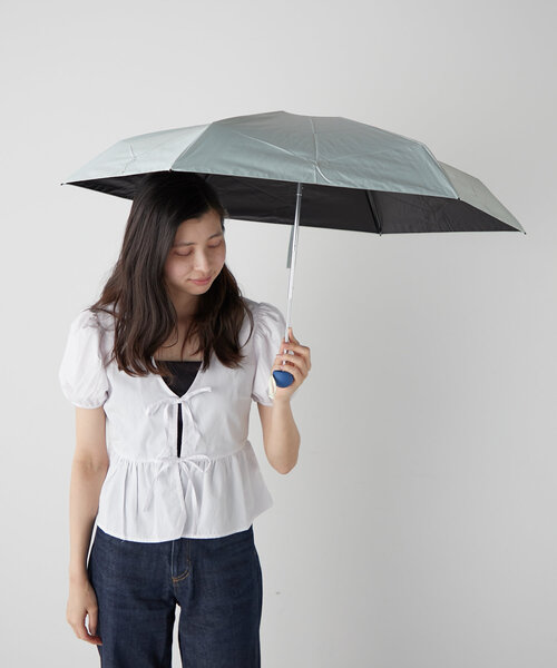 BIRTHDAY BAR(バースデイバー)の「【晴雨兼用 折りたたみ日傘】丸手元コンパクト(折りたたみ傘・レディース・ピンク/バイオレット/グリーン系その他4/アイボリー・0)」の8枚目の写真