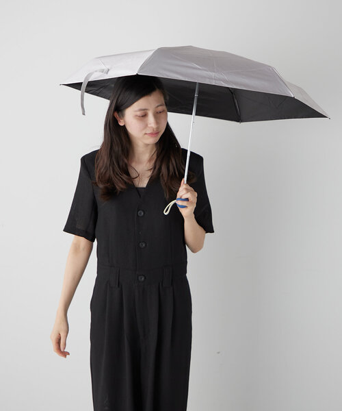 BIRTHDAY BAR(バースデイバー)の「【晴雨兼用 折りたたみ日傘】丸手元コンパクト(折りたたみ傘・レディース・ピンク/バイオレット/グリーン系その他4/アイボリー・0)」の5枚目の写真