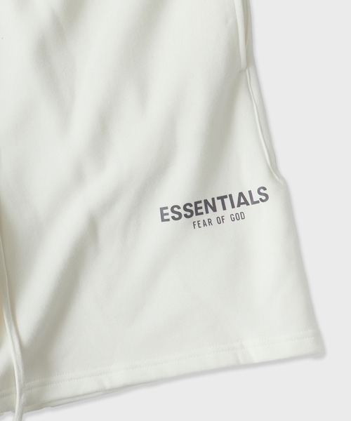 FOG ESSENTIALS（エフオージーエッセンシャルズ）の「FOG ESSENTIALS/エッセンシャルズ RUBBER TAG SWEAT SHORTS スウェットショートパンツ モード ストリート（スウェットパンツ・メンズ・ダークベージュ/クリーム/ヘザーグレー/ホワイト/タン・S/M/L/XL）」の9枚目の写真