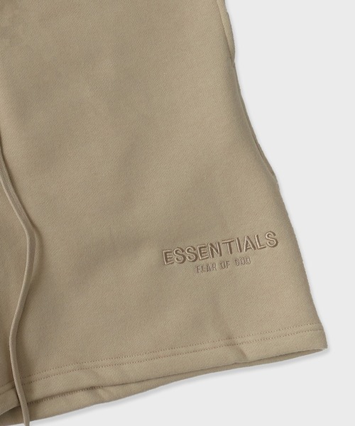 FOG ESSENTIALS（エフオージーエッセンシャルズ）の「FOG ESSENTIALS/エッセンシャルズ RUBBER TAG SWEAT SHORTS スウェットショートパンツ モード ストリート（スウェットパンツ・メンズ・ダークベージュ/クリーム/ヘザーグレー/ホワイト/タン・S/M/L/XL）」の12枚目の写真