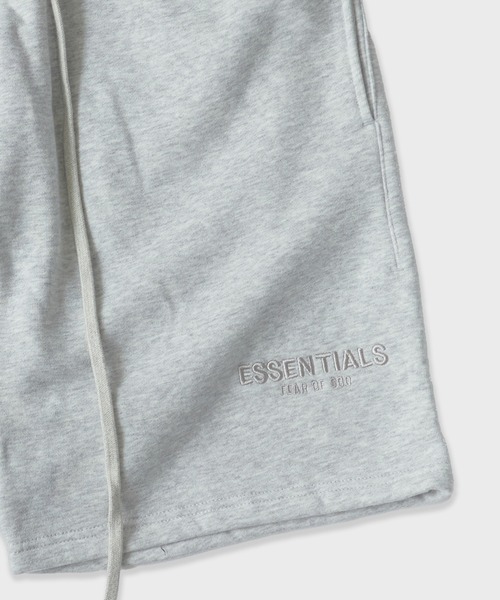 FOG ESSENTIALS（エフオージーエッセンシャルズ）の「FOG ESSENTIALS/エッセンシャルズ RUBBER TAG SWEAT SHORTS スウェットショートパンツ モード ストリート（スウェットパンツ・メンズ・ダークベージュ/クリーム/ヘザーグレー/ホワイト/タン・S/M/L/XL）」の11枚目の写真
