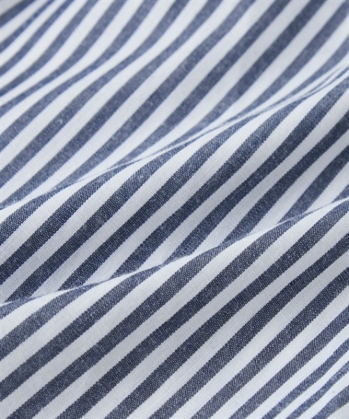 7days Life Styling（セブンデイズライフスタイリング）の「お手入れしやすいスキッパータックペプラムブラウス（接触冷感・イージーケア・UVカット・ウォッシャブル）＜大きいサイズ有＞（シャツ/ブラウス・レディース・ネイビー/ストライプ/オフホワイト・S/M/L/3L/LL）」の17枚目の写真