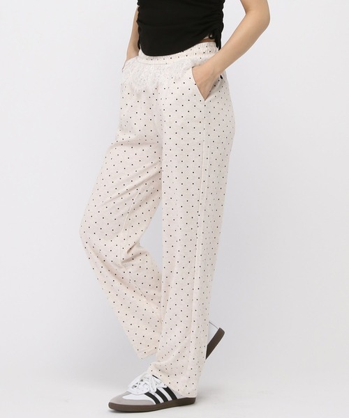 3.3 Field Trip （3.3フィールドトリップ）の「3.3 Field Trip／ドットレーススウェットパンツ（スウェットパンツ・レディース・ホワイト/グレー/ダークグレー・FREE）」の18枚目の写真