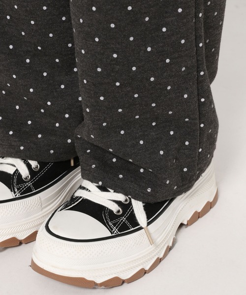 3.3 Field Trip （3.3フィールドトリップ）の「3.3 Field Trip／ドットレーススウェットパンツ（スウェットパンツ・レディース・ホワイト/グレー/ダークグレー・FREE）」の11枚目の写真