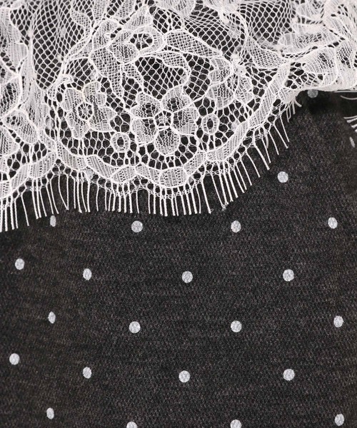3.3 Field Trip （3.3フィールドトリップ）の「3.3 Field Trip／ドットレーススウェットパンツ（スウェットパンツ・レディース・ホワイト/グレー/ダークグレー・FREE）」の12枚目の写真