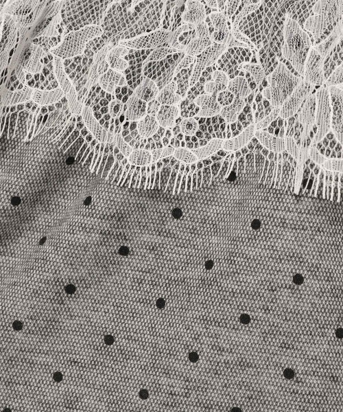 3.3 Field Trip （3.3フィールドトリップ）の「3.3 Field Trip／ドットレーススウェットパンツ（スウェットパンツ・レディース・ホワイト/グレー/ダークグレー・FREE）」の14枚目の写真