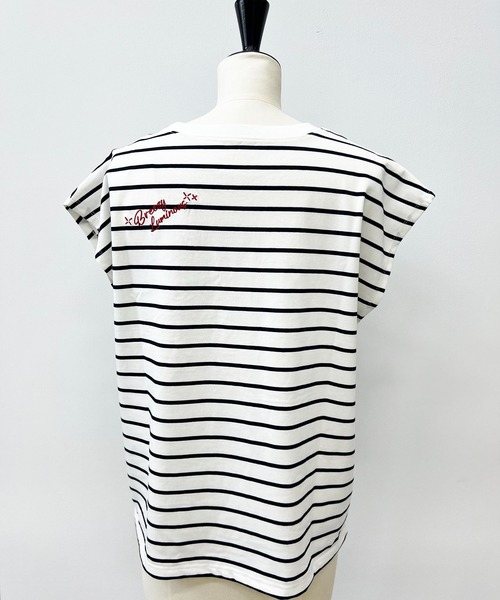 VIS(ビス)の「フレンチスリーブロゴアソートTシャツ(Tシャツ/カットソー・レディース・ホワイト/ブラック/ホワイト系その他・FREE)」の19枚目の写真