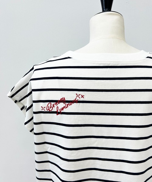 VIS(ビス)の「フレンチスリーブロゴアソートTシャツ(Tシャツ/カットソー・レディース・ホワイト/ブラック/ホワイト系その他・FREE)」の18枚目の写真