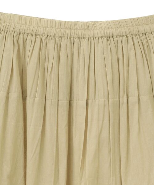 Green　Parks（グリーンパークス）の「インド綿 裾レースティアードスカート（スカート・レディース・ブラック/ベージュ/ホワイト・FREE）」の17枚目の写真