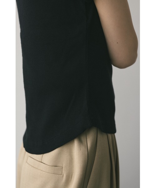 STYLEMIXER（スタイルミキサー）の「ヘンリーネックT（Tシャツ/カットソー・レディース・サックスブルー/ブラック/ホワイト・FREE）」の20枚目の写真