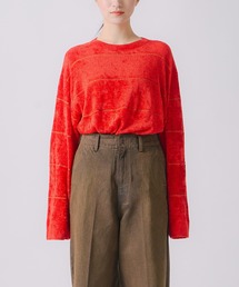 ニット セーター 「WHYTO. / ホワイト」ワイドボーダーニット レディース whyto ホワイト グリッター ニット ビスチェ “glitter knit