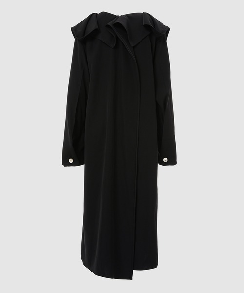 YOHEI OHNO(ヨウヘイオオノ)の「Unfixed Collar Dress (Black)(ドレス・レディース・ブラック・36)」の2枚目の写真