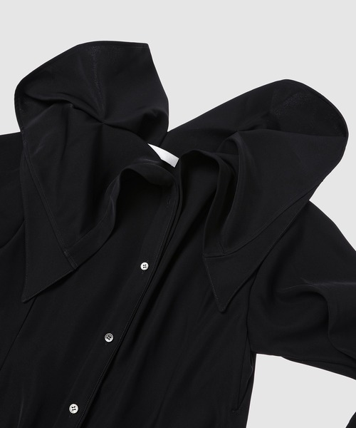 YOHEI OHNO(ヨウヘイオオノ)の「Unfixed Collar Dress (Black)(ドレス・レディース・ブラック・36)」の3枚目の写真