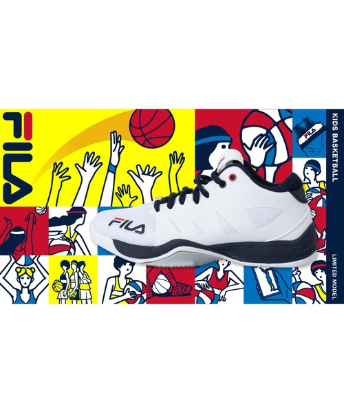 新品　FILA SPAGETTI C2 バスケシューズ 白×ネイビー×赤　26 セール 50%OFF】SPAGHETTI C2 S / スパゲティ C2 S