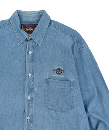【HILTON】ヴィンテージ 70's ボーリングシャツ ヒルトン Lサイズ 70's Hilton ヒルトン ボーリングシャツ 半袖 グリーン USA製