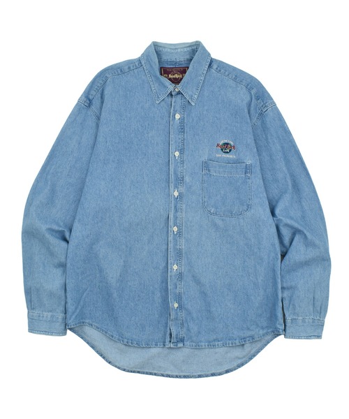 VINTAGE（ヴィンテージ）の「【ヴィンテージ古着】90’s HARD ROCK CAFE 企業ロゴ デニムシャツ（シャツ/ブラウス・メンズ・ブルー・X-LARGE）」の8枚目の写真