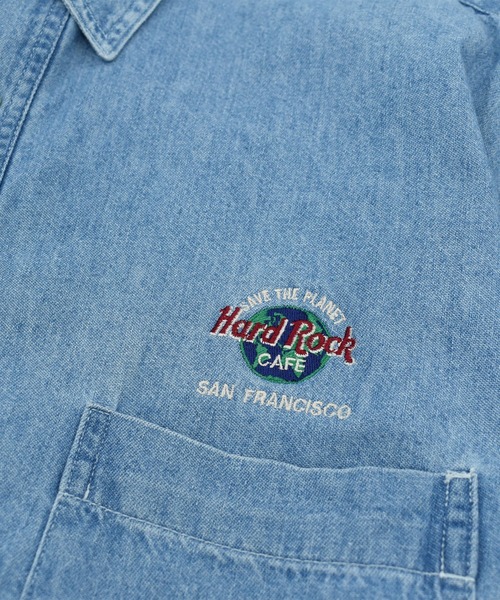 VINTAGE（ヴィンテージ）の「【ヴィンテージ古着】90’s HARD ROCK CAFE 企業ロゴ デニムシャツ（シャツ/ブラウス・メンズ・ブルー・X-LARGE）」の7枚目の写真