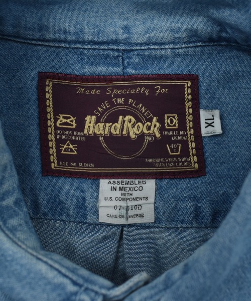 VINTAGE（ヴィンテージ）の「【ヴィンテージ古着】90’s HARD ROCK CAFE 企業ロゴ デニムシャツ（シャツ/ブラウス・メンズ・ブルー・X-LARGE）」の3枚目の写真