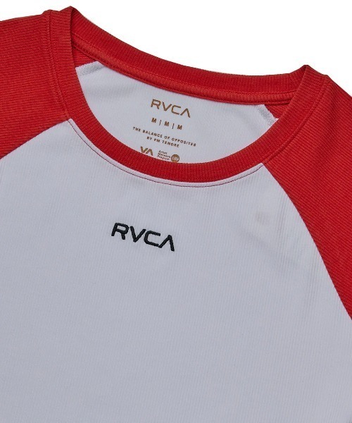 RVCA(ルーカ)の「RVCA レディース MINI RVCA BABY RAGLAN ST Tシャツ 【2025年夏モデル】/ルーカショート丈(短丈)ラグランTシャツ(Tシャツ/カットソー・レディース・ブルー/ブラック/レッド・SMALL/MEDIUM/LARGE)」の17枚目の写真