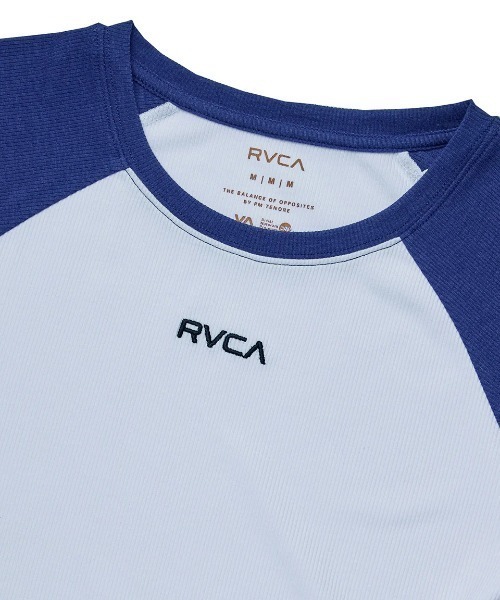 RVCA(ルーカ)の「RVCA レディース MINI RVCA BABY RAGLAN ST Tシャツ 【2025年夏モデル】/ルーカショート丈(短丈)ラグランTシャツ(Tシャツ/カットソー・レディース・ブルー/ブラック/レッド・SMALL/MEDIUM/LARGE)」の9枚目の写真