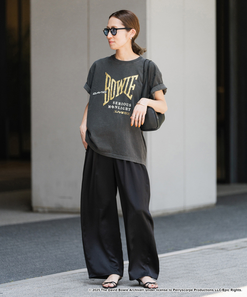 FRAMeWORK(フレームワーク)の「ヴィンテージライクサテンイージーパンツ(その他パンツ・レディース・ブラック/ベージュ/ボルドー・36/38)」の4枚目の写真