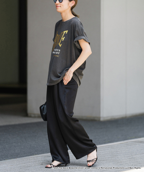 FRAMeWORK(フレームワーク)の「ヴィンテージライクサテンイージーパンツ(その他パンツ・レディース・ブラック/ベージュ/ボルドー・36/38)」の5枚目の写真